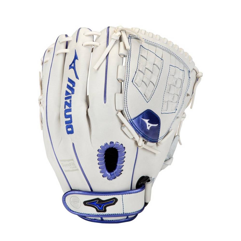 Mizuno MVP Prime SE Fastpitch 12" - Bayan Eldiven - Beyaz/Kraliyet Mavisi Türkiye (JGETVF-829)